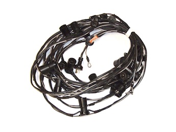 16m Festoon Light String with Guy-Wire Support