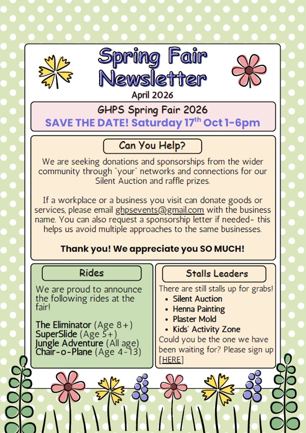 Glen Huntly Primary School Spring Fair 2026