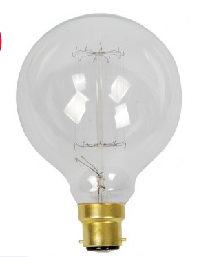 Karbon 40W Clear G95 Decorator Globes